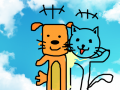 부흥-개와 고양이 : 부흥초등학교 스케치판 ,sketchpan