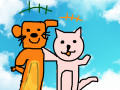 부흥-개와 고양이 : 주흥초등학교 스케치판 ,sketchpan
