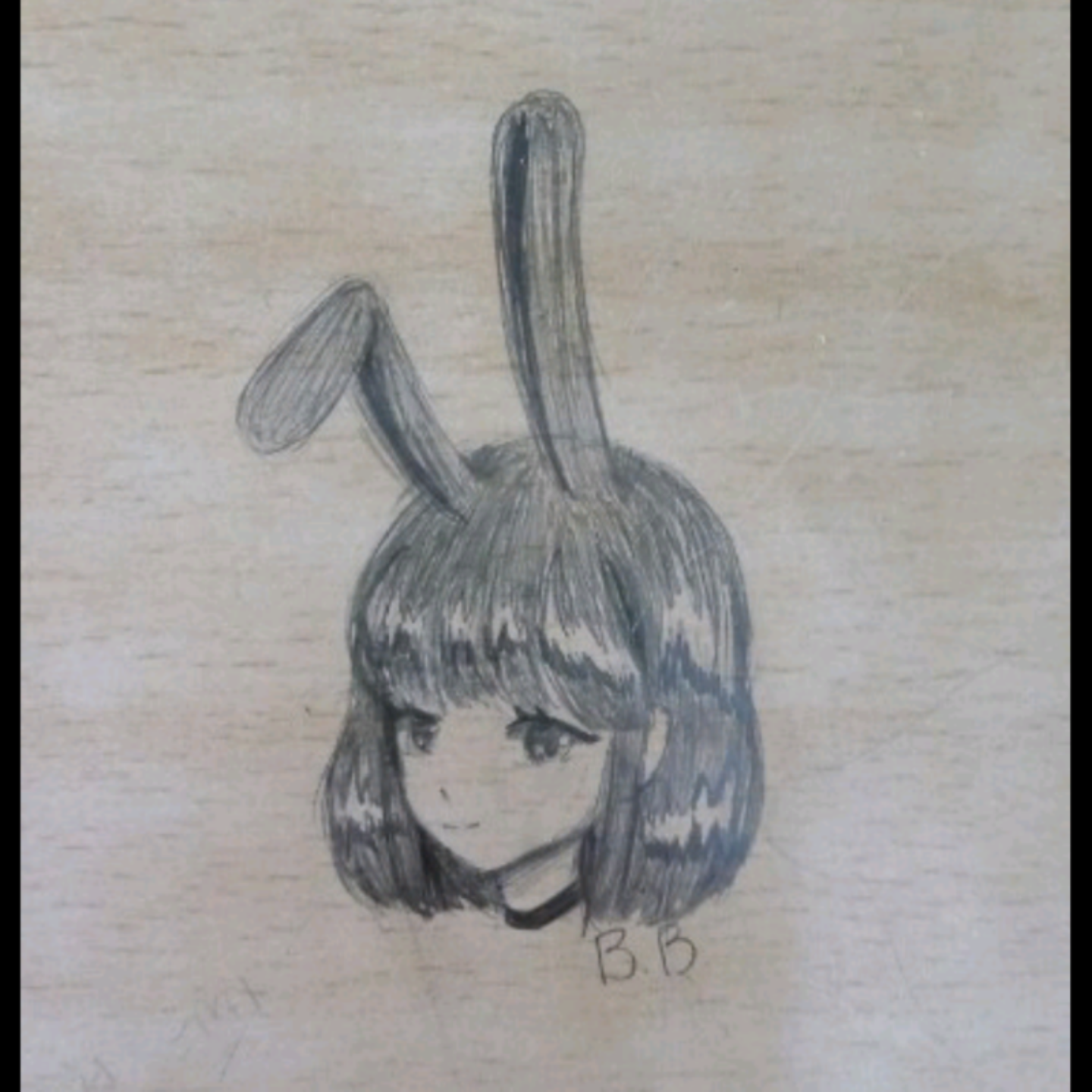 컴백 그림.. : 컴백 그림은 전에 올렸는지 잘 기억나지 않는 올해 초에 그렸던 블랙버니쨩 팬아트로 대신한다. 스케치판 ,sketchpan