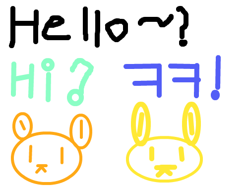 강아지, 토끼 : 강아자와 토끼입니다... 스케치판 ,sketchpan