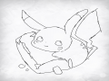 피카츄 그.. : 피카츄 그리기 !!!(색칠은 건너 뜀 ㅋ) 스케치판 ,sketchpan