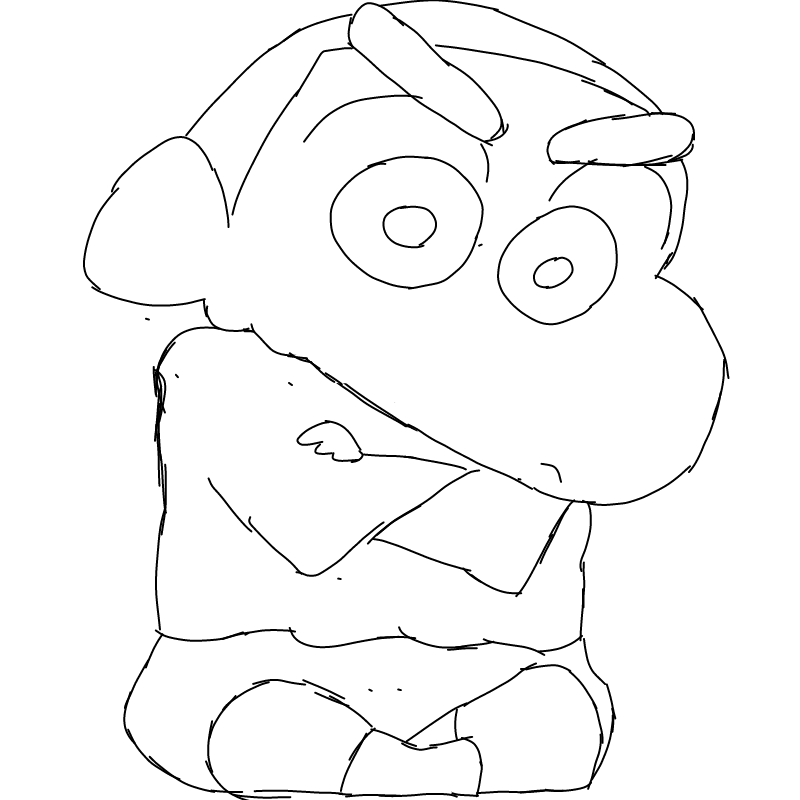 짱구는못말.. : 짱구는못말려 간단간단 (색칠 넘김 스케치판 ,sketchpan