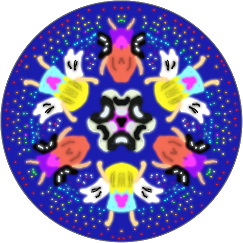 천사악마 : 천사에겐따뜻한마음악마에겐불타는승부욕 스케치판 ,sketchpan