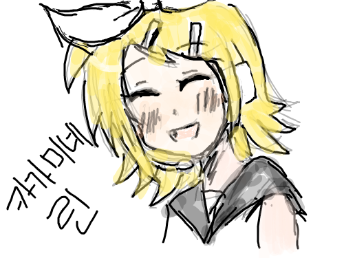 카가미네린 : 린이당ㅂㅇㅂ 스케치판 ,sketchpan