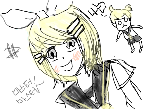 카가미네린렌 : 아ㅜ낯 잗ㅊㅁㅈㄷㅊ 스케치판 ,sketchpan