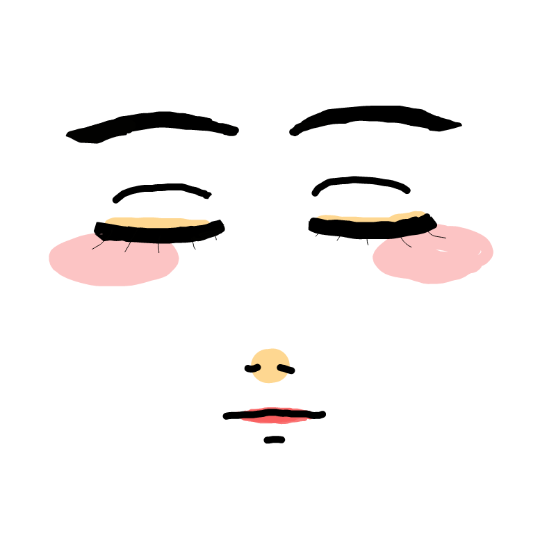 눈을 감은 .. : 눈을 감은 여자 스케치판 ,sketchpan