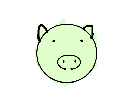 0813-ㅇ나하누랑 : 돼지그리기 스케치판 ,sketchpan