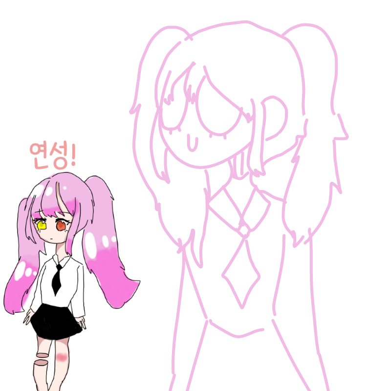 머리색깔 .. : 머리색깔 예뻐요 :3 스케치판 ,sketchpan