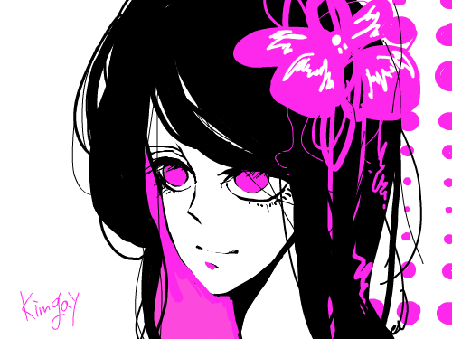 꽃여자땡땡이 : 냉무임다 스케치판 ,sketchpan