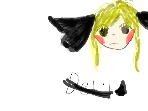 데빌 [끼툐] : 끼툐가 악마가 되엇다!! 스케치판 ,sketchpan