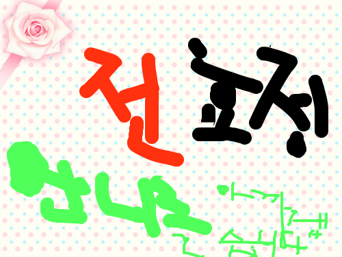 사랑 : 채영,효정언니 스케치판 ,sketchpan