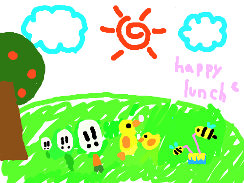 점심 : 점심식사 스케치판 ,sketchpan