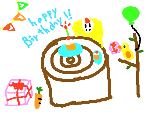 생일파티 : 토끼생일 스케치판 ,sketchpan