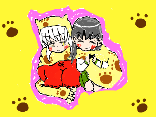 목도리 : 이뉴야샤,가영 스케치판 ,sketchpan