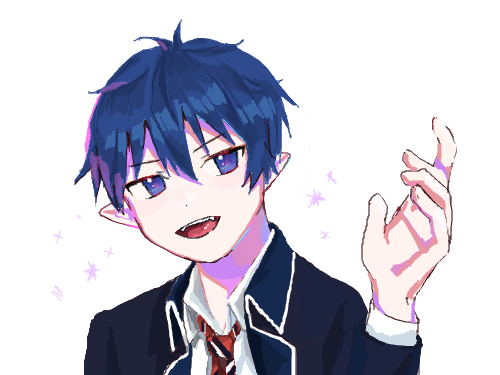 오쿠무라 린 : 청의엑소시스트 스케치판 ,sketchpan