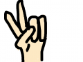 Peace Finger : PEACE OUT! 스케치판 ,sketchpan