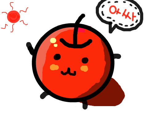 캐릭터 사과만들기 : 캐릭터 사과만들기 스케치판 ,sketchpan