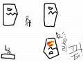 당신이 용자라면 : 게임 중 보스 만나면 이러세요 아참 토핑도 올릴걸 스케치판 ,sketchpan