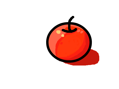 사과 명암 : 명암는 사과 스케치판 ,sketchpan