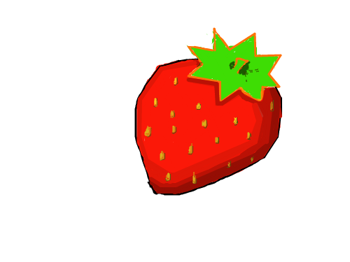 딸기(초록부분 미완) : ㅋㅋㅋㅋ 스케치판 ,sketchpan
