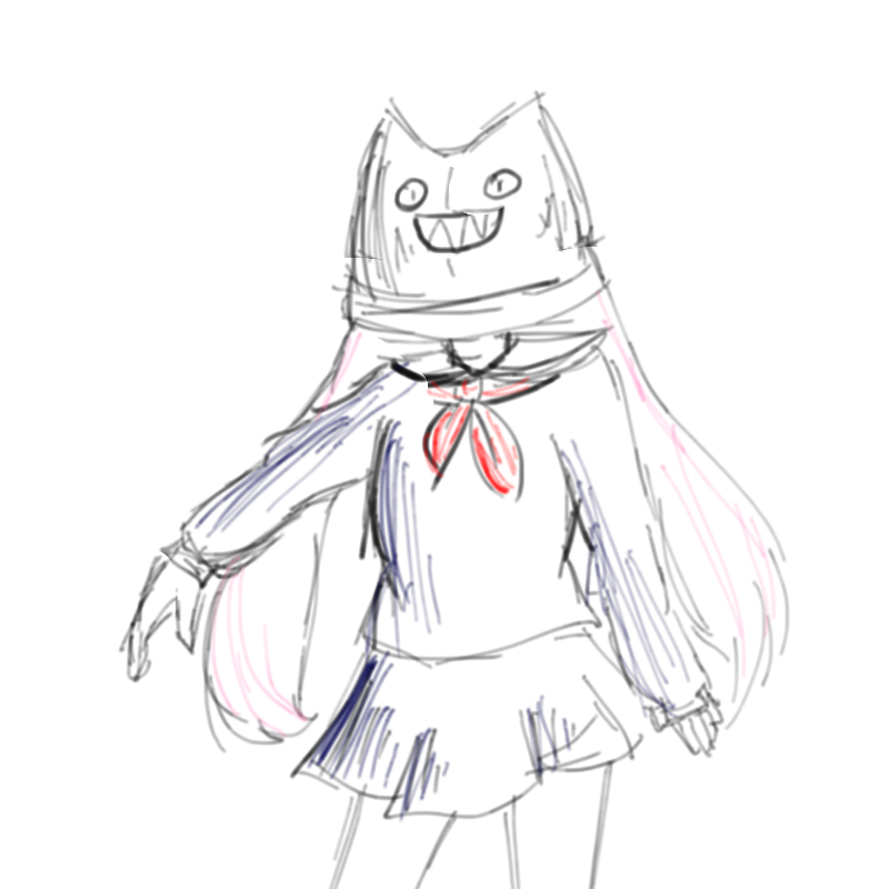 게임보고 .. : 게임보고 만든 자캐..
머리는 그냥 일단 예비로 핑쿠핑쿠 스케치판 ,sketchpan