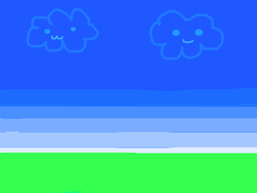 구름 : 하늘과, 땅 스케치판 ,sketchpan