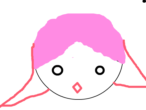 망친 그림 이에요 : 얼굴을 먼저 글리고 앞머리 와 머리 를 그려다.진짜 어렵다.♥ 스케치판 ,sketchpan