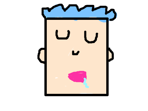 네모난 얼굴 : 자는 네모난 얼굴 입니다 스케치판 ,sketchpan