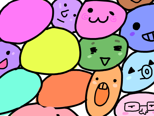 조약돌 : 표정 조약돌 스케치판 ,sketchpan