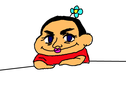 변태 짱구 : 머리에 꽃이 스케치판 ,sketchpan