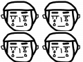 02얼굴 : 3가지얼굴 스케치판 ,sketchpan