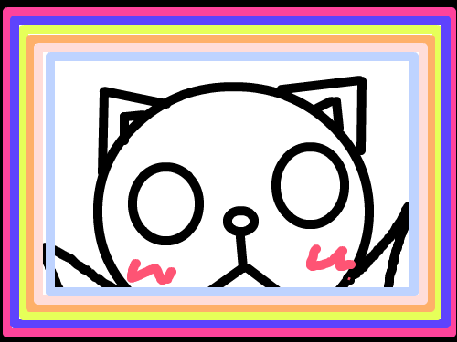 무지게고양이 : 만세하는고양이 스케치판 ,sketchpan