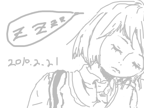 일상화 : 졸립네요..킁;; 스케치판 ,sketchpan