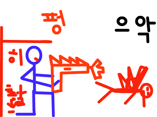 친구의복수 : 빨간친구가죽이는게아니라 파란친구가죽임 스케치판 ,sketchpan