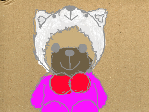 곰인형 : 그냥그린것 스케치판 ,sketchpan