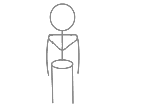 뼈대 : 뼈대만 그렸을 때 스케치판 ,sketchpan