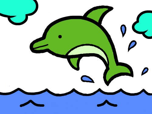 돌고래 : 돌고래가뛰다 스케치판 ,sketchpan