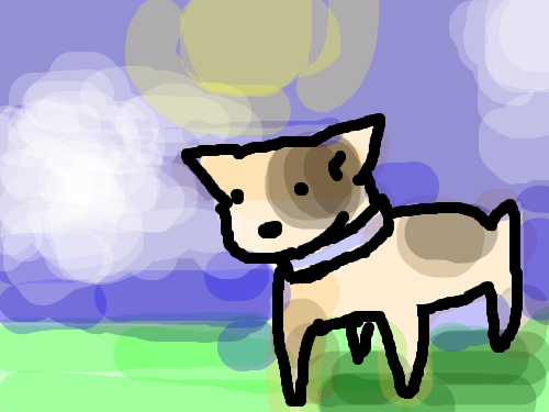 점떙이멍멍!!! : 한마리가산책데스ㅋㅋ 스케치판 ,sketchpan