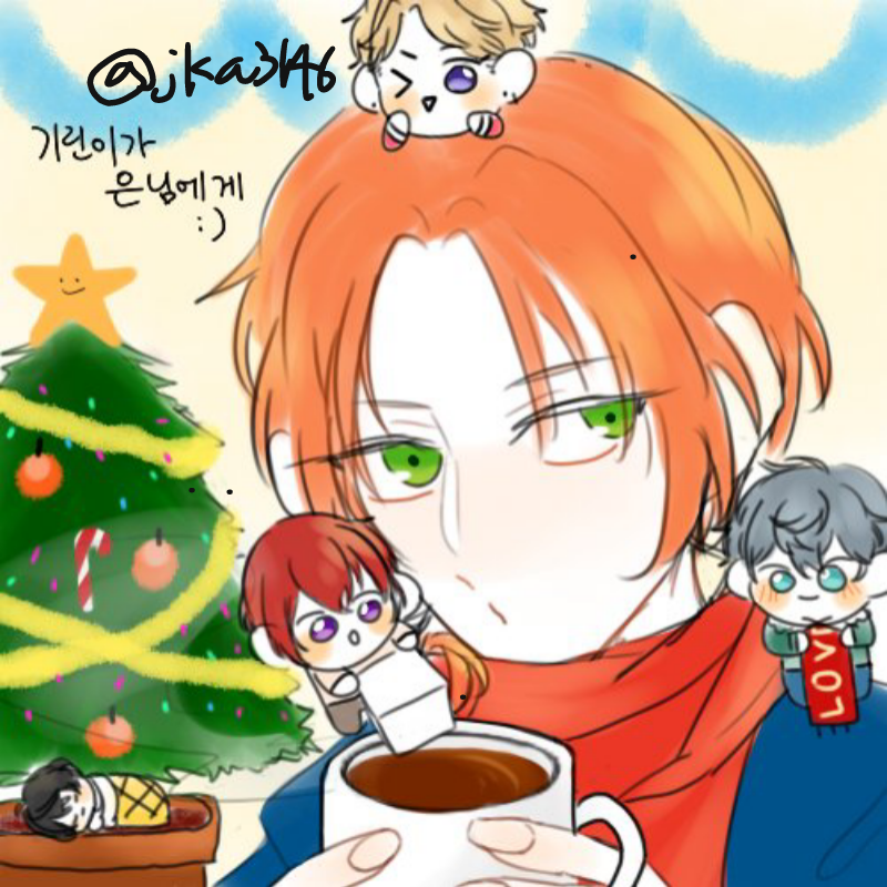 트친한테 .. : 트친한테 준 리퀘당  내가 폰초기화해서 그림에 날짜가없지만 여긴 날짜가 있어 멋져 스케치판 ,sketchpan