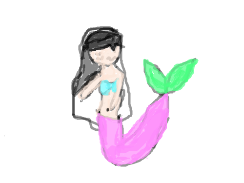 인어공주미완성 : 인어공주 스케치판 ,sketchpan