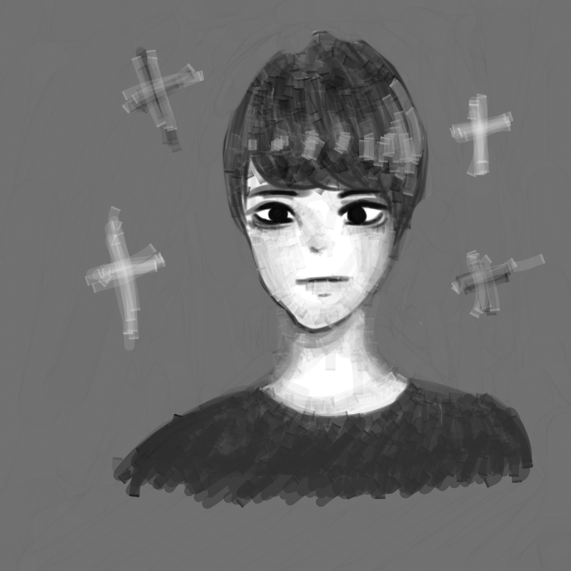 흑백 : 흑백 스케치판 ,sketchpan