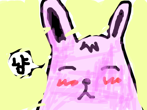 토끼 : 귀여운 토끼 스케치판 ,sketchpan