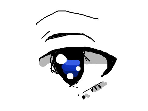 파란눈 : 파란색눈알... 스케치판 ,sketchpan
