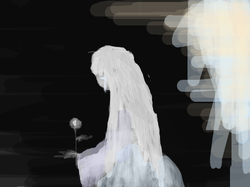 .......... : 소복을 입은 여자 스케치판 ,sketchpan