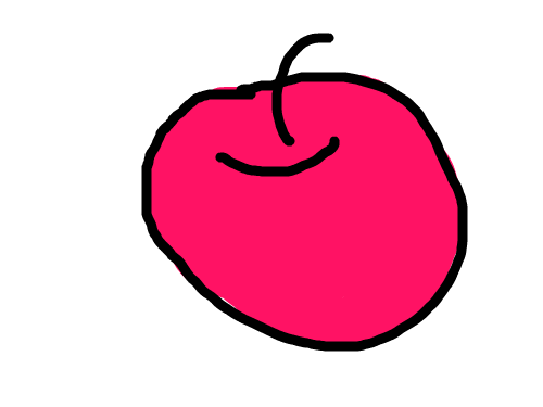 사과 : 사과입니다 스케치판 ,sketchpan