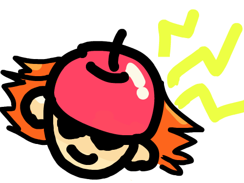 사과모자 : 그냥 좀 사과모자를 씌오보고싶었다는거!!! 스케치판 ,sketchpan