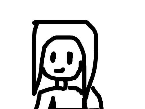 한 여자아이 : 여자안이 스케치판 ,sketchpan