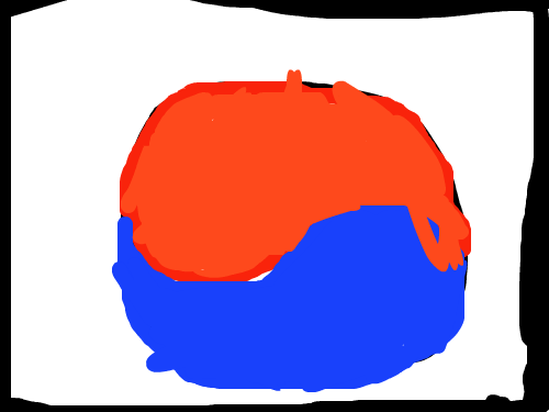 태극기 : 태극기다 스케치판 ,sketchpan