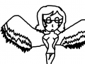 Jay, My Maximum Ride Character : This is Jay. I named her Jay because of her bluejay wings. In case you don't know what a blujay is, it is a bird that is blue, gray, white, and black. I made my character Jay for a series called Maximum Ride by James Patterson. 스케치판 ,sketchpan