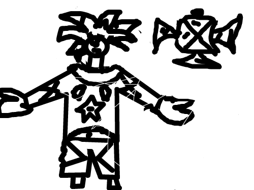 손오공 : 전투민족사이어인 스케치판 ,sketchpan